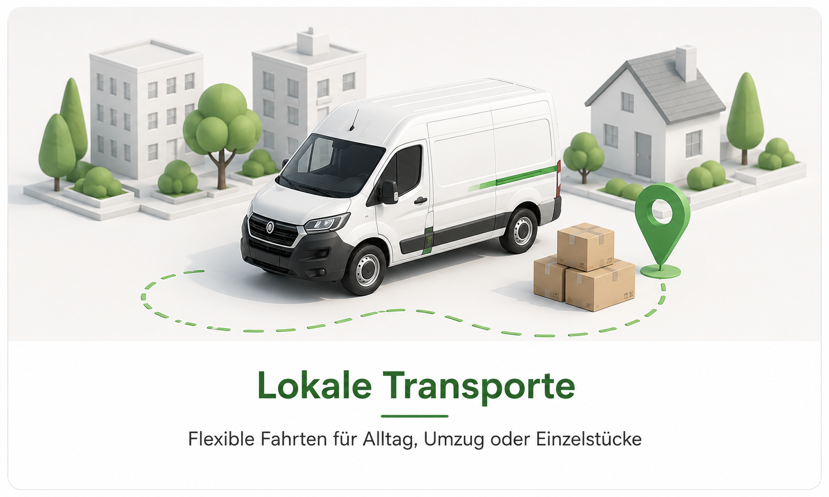 Transporter mit Ladefläche für allgemeine Transportfahrten